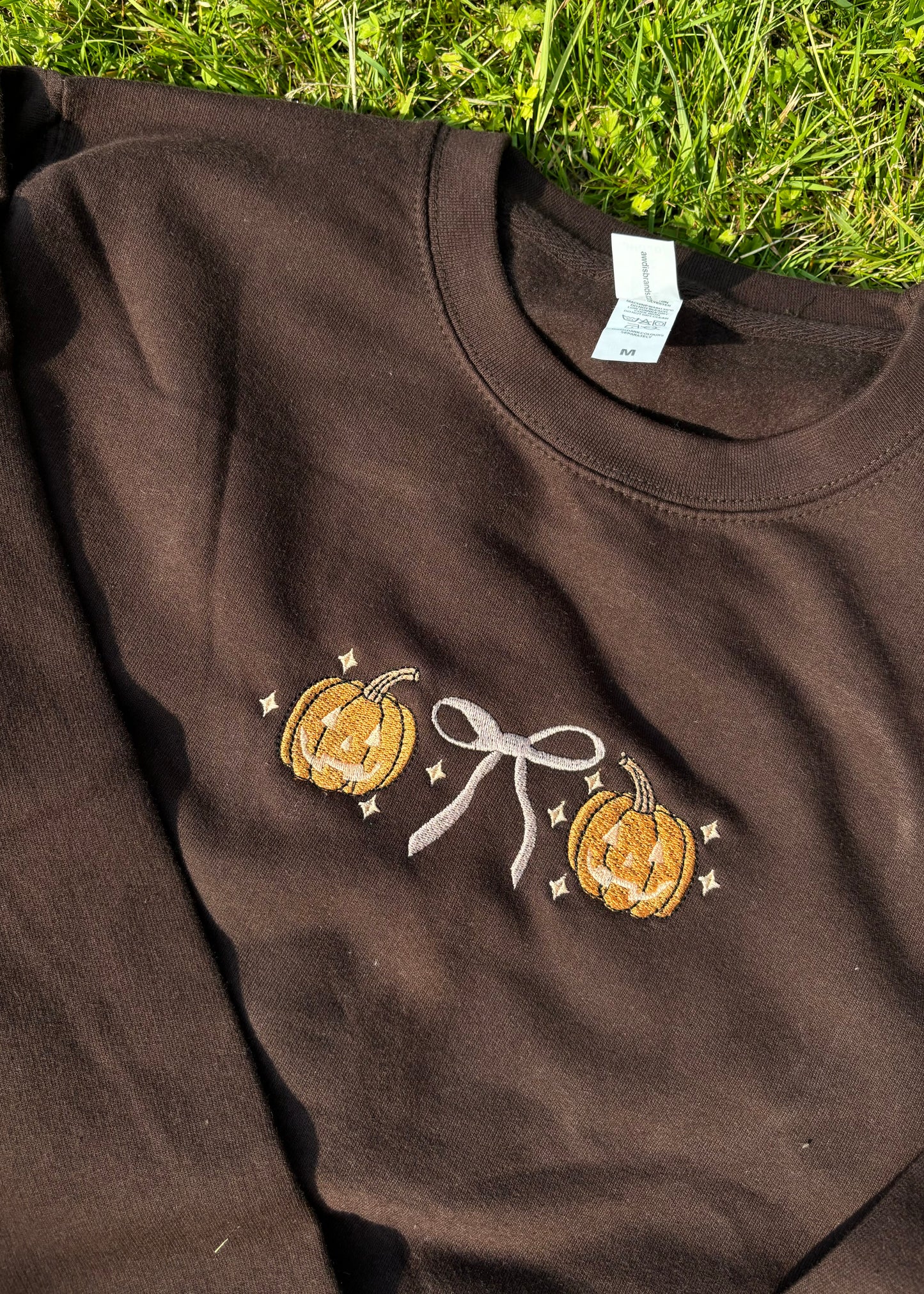 PUMPKIN BOW SWEATSHIRT