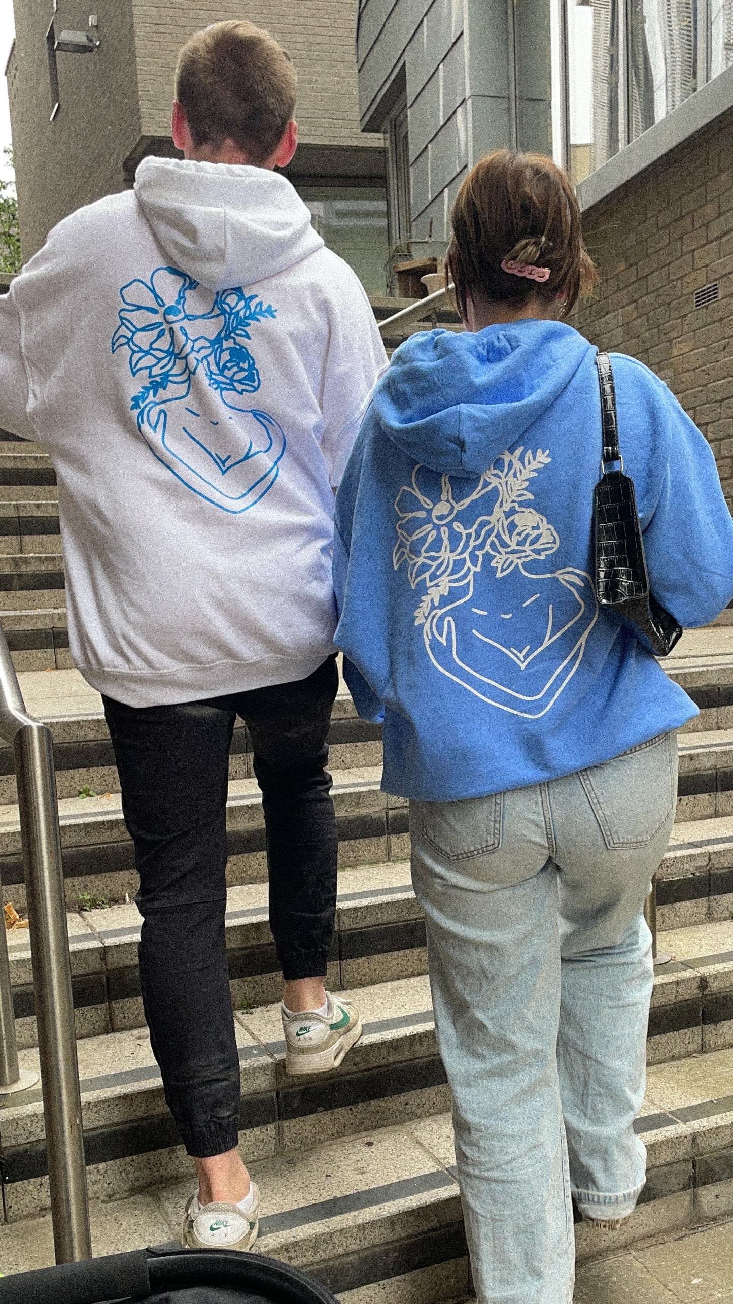 SELF ACCEPTANCE HOODIE-BLUE