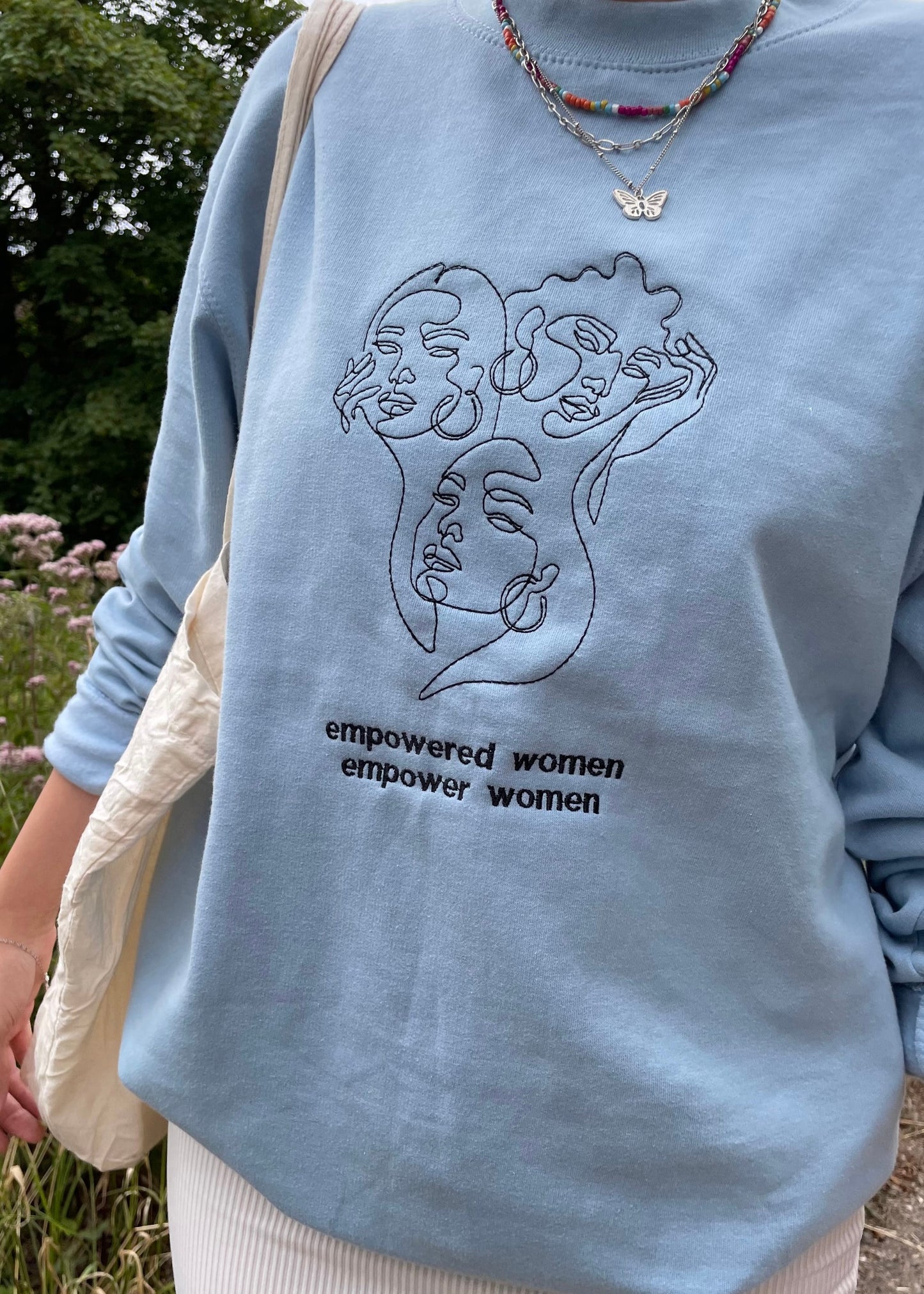 EMPOWERED WOMEN BLUE SWEATSHIRT