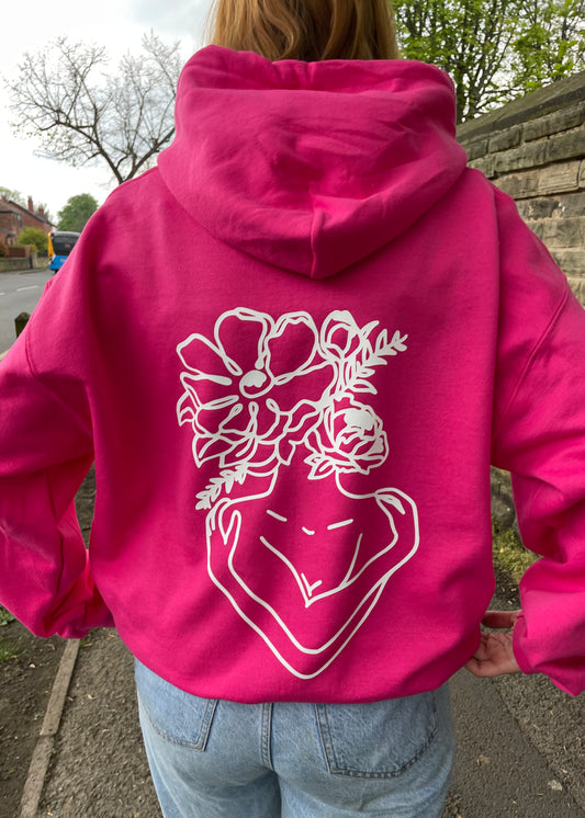 SELF ACCEPTANCE HOODIE- PINK