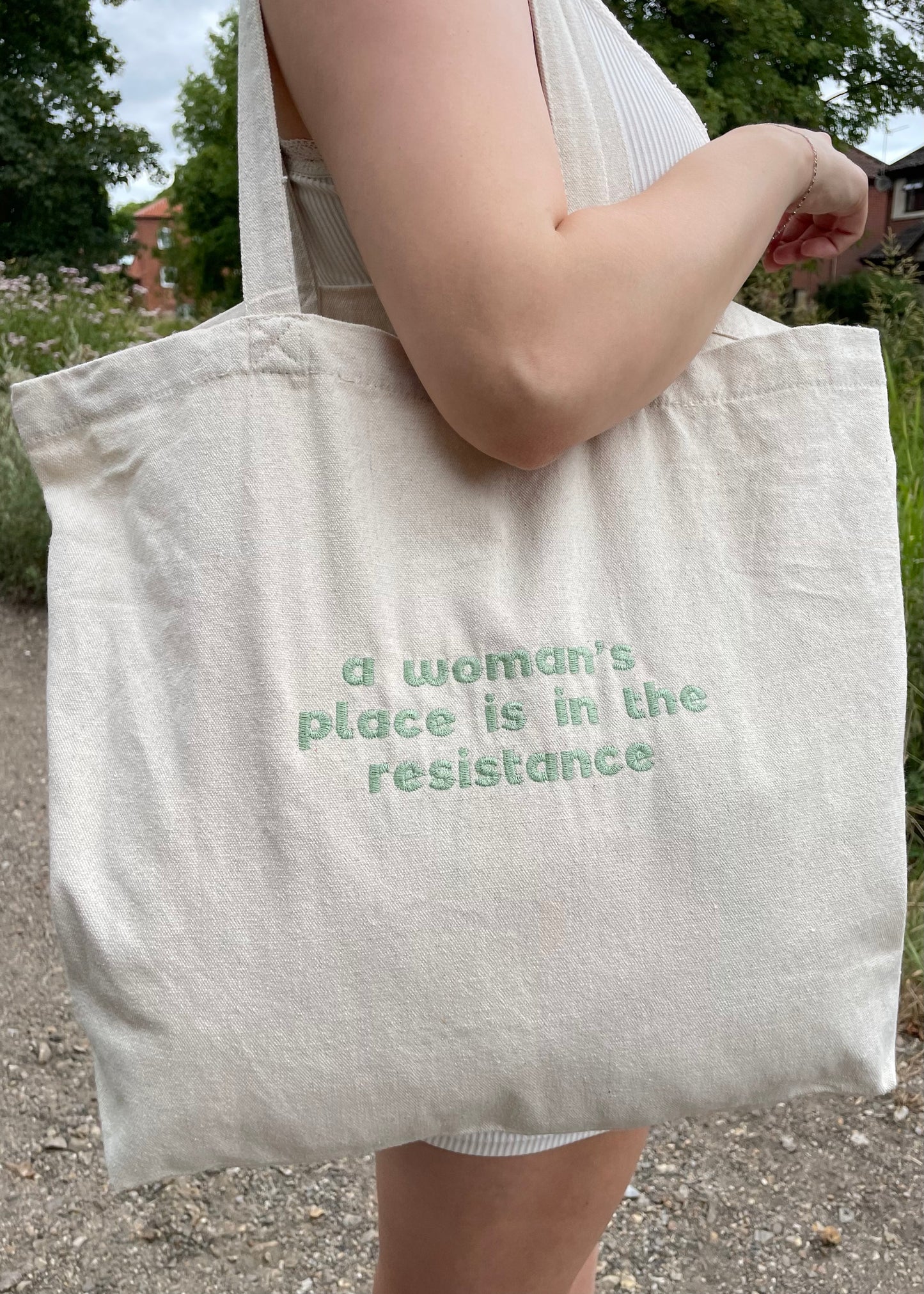 A WOMAN'S PLACE RECYCLED TOTE BAG